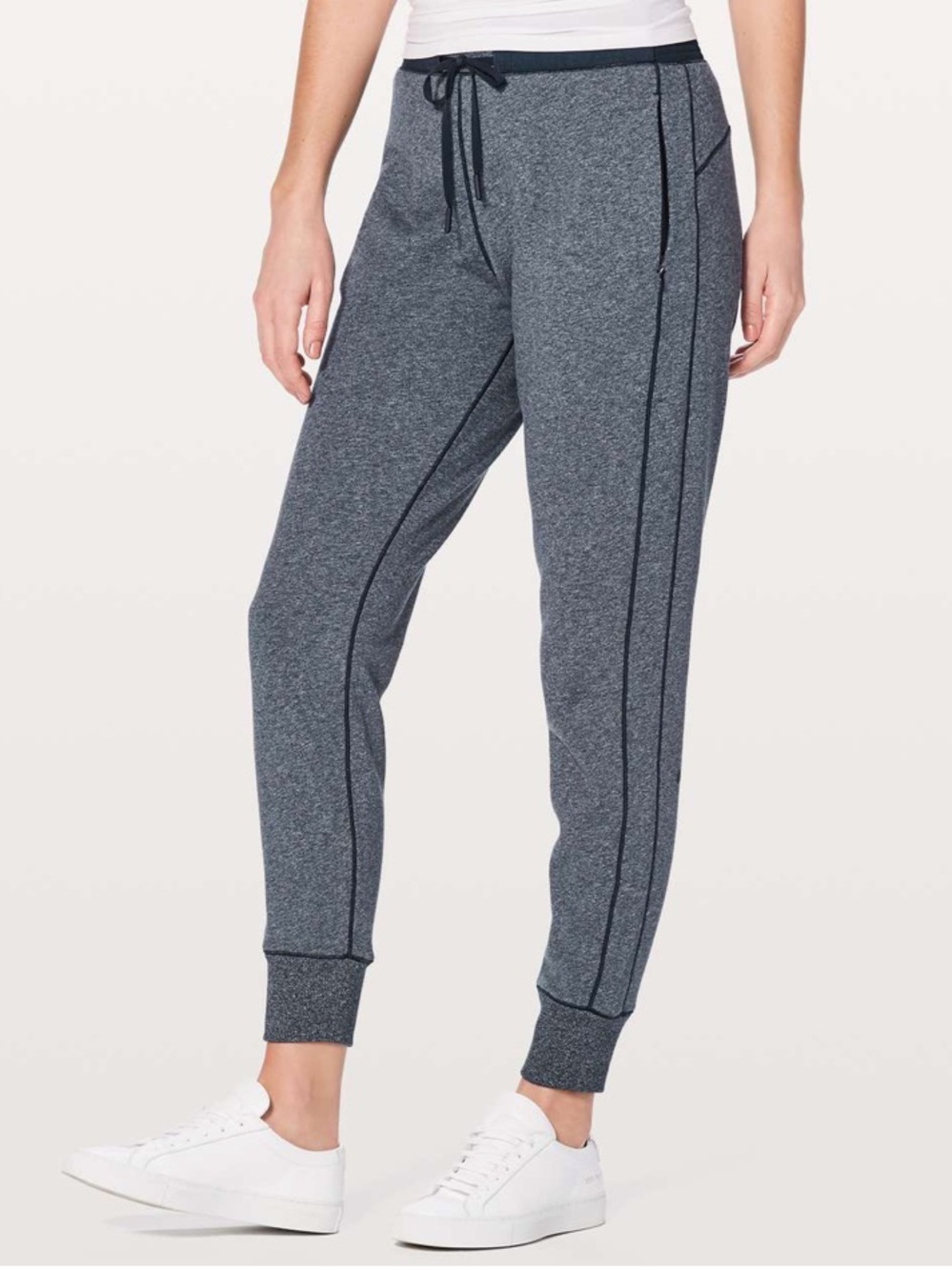 LULULEMON Cool and Collected Heather Blue Joggers - Picture 2 of 14
